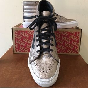 Vans Metallic Leather SK8-Hi Slim